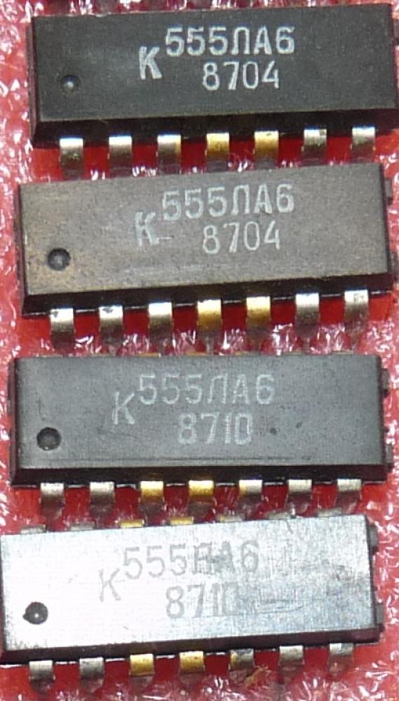 K 555 ЛA 6 (K 555 LA 6; 74 LS 40) 2x NAND mit 4 Eing. (M)